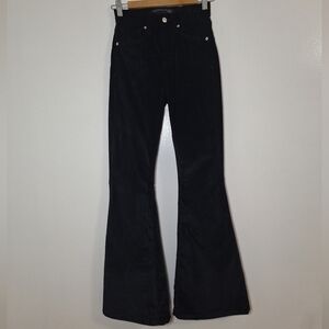 VERONICA BEARD VELVET Black Flare Pants